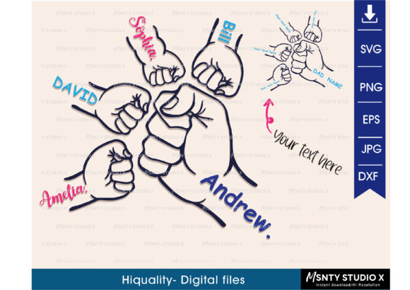 Download Father's Day Fist Bump Set, Father's Day - Set Collection
