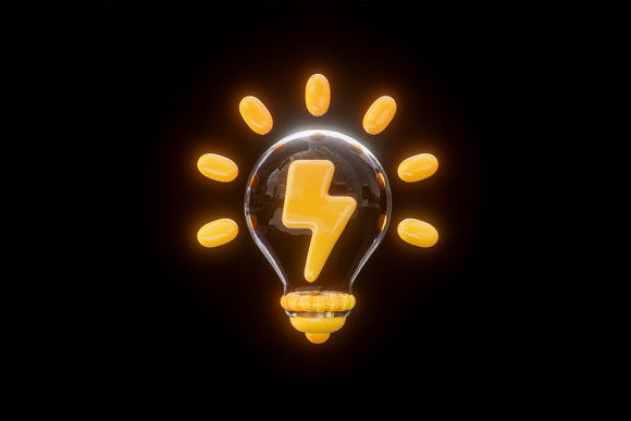 Download Electric Bolt Lightbulb Glossy Neon - Electric bolt Collection