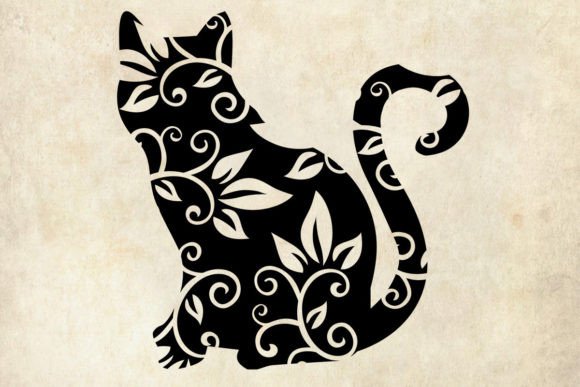 Download Floral Cat - Premium Resources