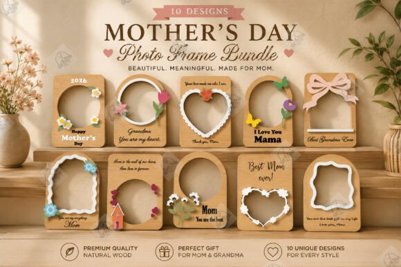 Download Mother’s Day Photo Frame Bundle SVG - Premium Resources