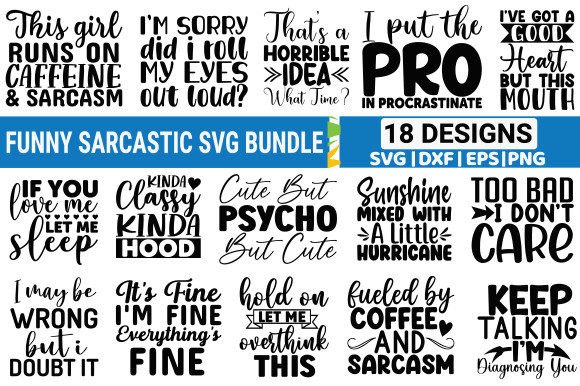 Download Funny Sarcastic SVG Bundle - Funny sarcastic svg Collection