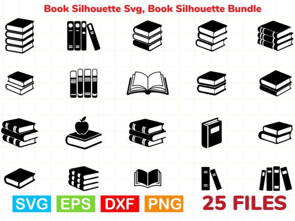 Download Book Silhouette Svg, Book Silhouette - Book silhouette Collection