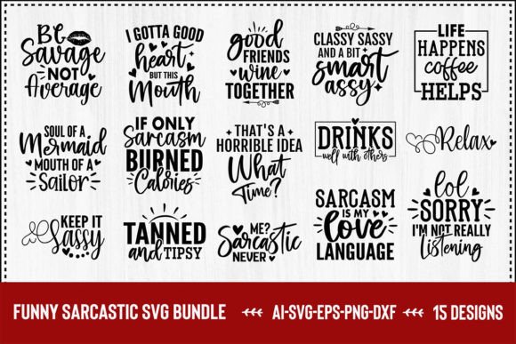 Download Funny Sarcastic SVG Bundle - Funny sarcastic svg Collection