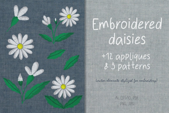 Download Set of Chamomile Flower Elements - Set Collection